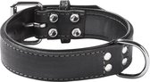 Adori Vetleder Hondenhalsband - 60 x 2,5 cm - Zwart