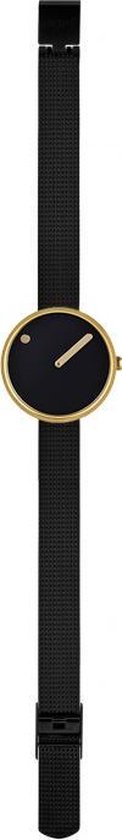 Picto PT43385-1012 Horloge - Staal - Zwart - 30 mm