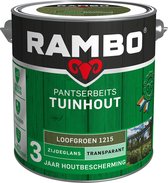 Rambo Tuinhout pantserbeits zijdeglans transparant loof groen 1215 2,5 l