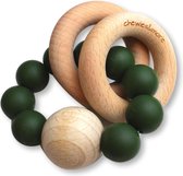 Chewies & More Rammelaar hout met kralen Deep Green 10. Deep Green