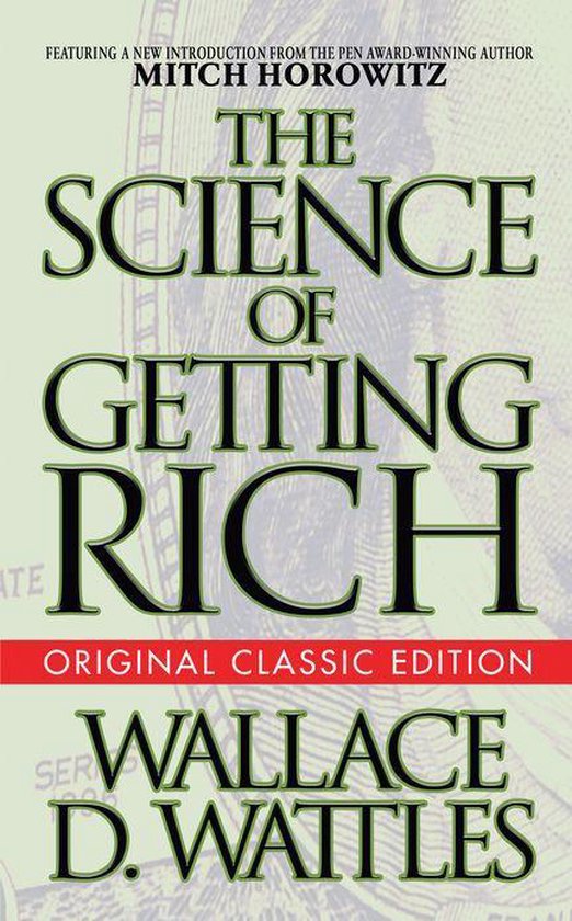 Boek "The Science of Getting Rich" door Wallace D. Wattles, originele klassieke editie.