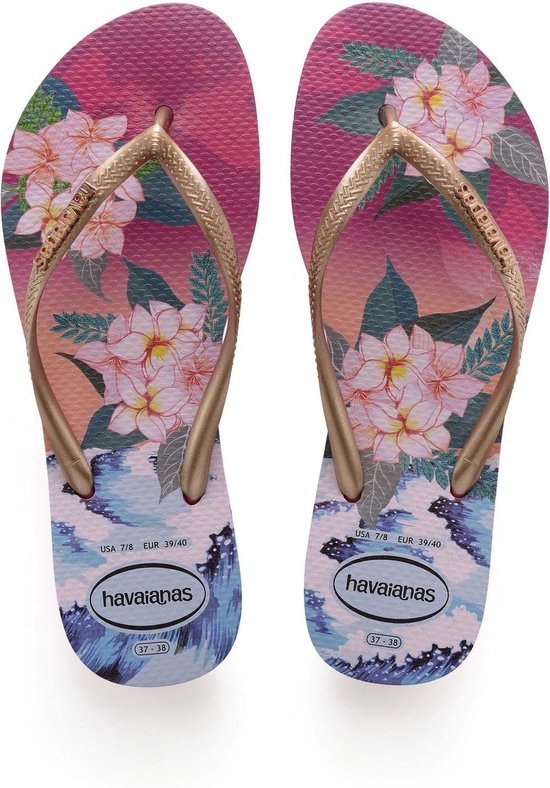 Havaianas Slim Tropical Sunset Hollywood Rose - Maat 35/36 | bol.com