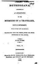 Memoirs of a Traveller, Now in Retirement - Vol. V