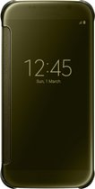 Samsung Galaxy S6 Clear View Flip Case Goud
