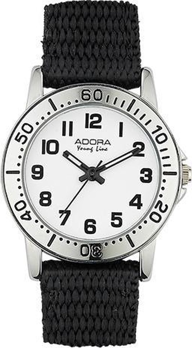Adora -Young line jongens horloge -met zwart band-AY4335