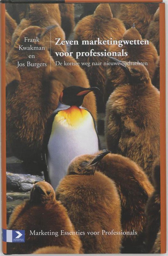 Cover van het boek 'Zeven marketingwetten voor professionals' van Jos Burgers en Frank Kwakman