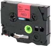 1 Pack 12mm Label Tape Compatible TZe 431 TZ-431 TZe-431 Zwart op Rood voor GL-100, GL-200, GL-200VP, GL-H105, GL-H105VP, PT-1000, PT-P700, PT-1005BTS, PT-1005F, PT-1005FB, PT-1230