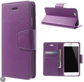Goospery Sonata Leather case hoesje iPhone 6 Plus paars