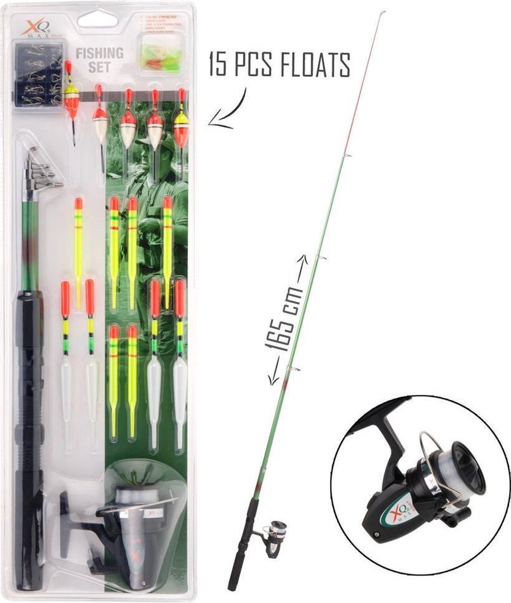Bijdrage Hymne Gedrag Werphengelset - Teleschopische Vishengel Werphengel - Vis Hengel Telescoop  Set Met... | bol.com