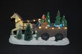 Kersthuisjebestellen - Paard en wagen met kerstbomen - B/O