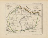 Historische kaart, plattegrond van gemeente Staphorst in Overijssel uit 1867 door Kuyper van Kaartcadeau.com