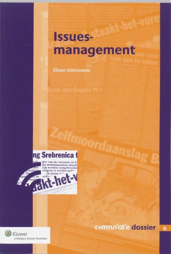 Cover van het boek 'Issuesmanagement / druk 1' van Eliaan Schoonman
