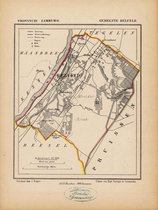 Historische kaart, plattegrond van gemeente Belfeld in Limburg uit 1867 door Kuyper van Kaartcadeau.com