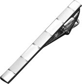 Fako Bijoux® - Dasspeld - Stropdas Clip - Tie Clip - Deluxe - Model Simon - 60mm - Zilverkleurig