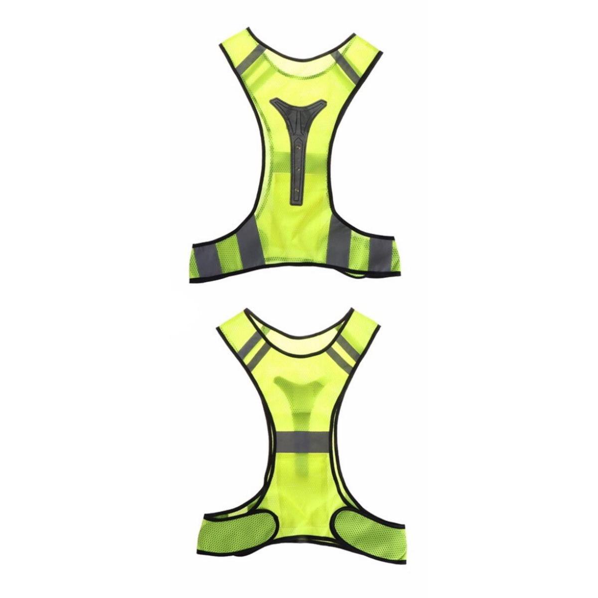 Ultiem Sportief Vest / Harnas - Ideaal voor Sporters in het Donker - Reflecterende Strips voor Zichtbaarheid - Hardloop Verlichting - Verstelbaar en Flexibel - Lichtgewicht - Meerdere Kleuren Beschikbaar - Merkloos