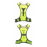 Ultiem Sportief Vest / Harnas - Ideaal voor Sporters in het Donker - Reflecterende Strips voor Zichtbaarheid - Hardloop Verlichting - Verstelbaar en Flexibel - Lichtgewicht - Meerdere Kleuren Beschikbaar