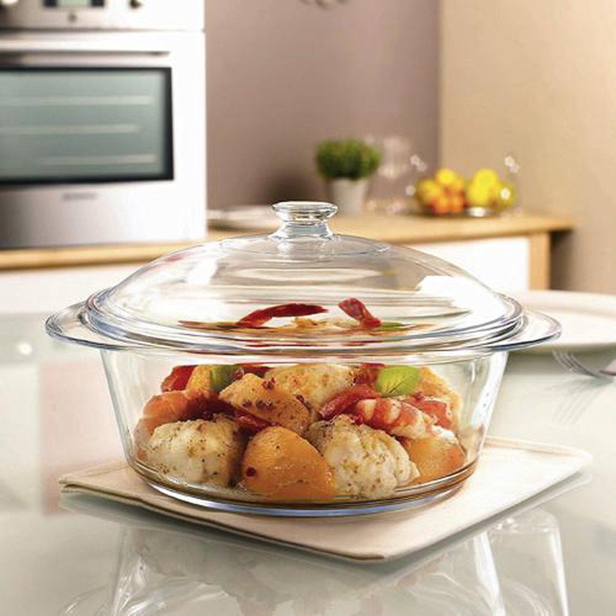 Кастрюля стеклянная Pyrex 3.5 л