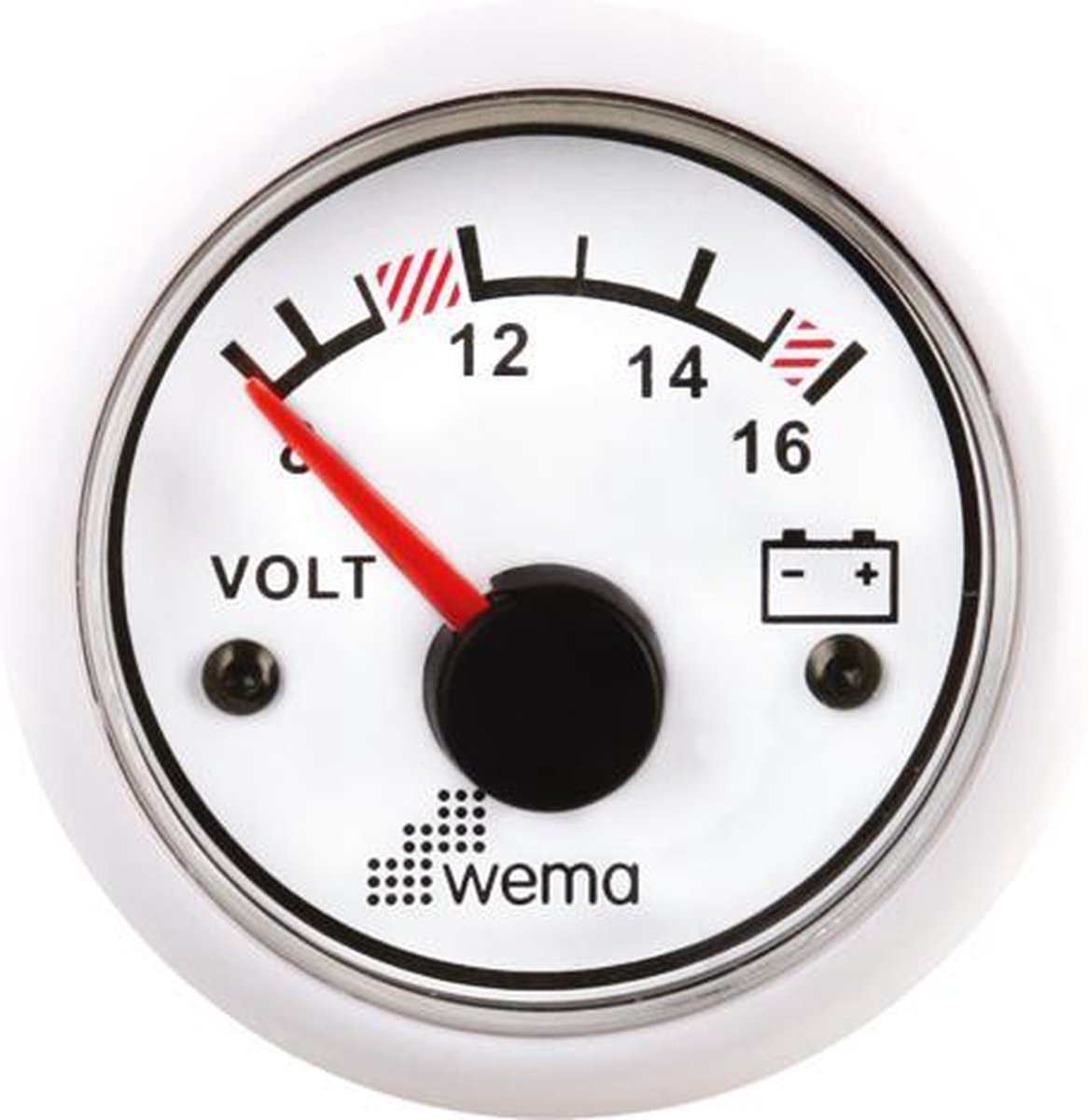 Voltmeter 24V wit