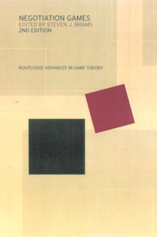 Routledge Advances in Game Theory- Negotiation Games - cover