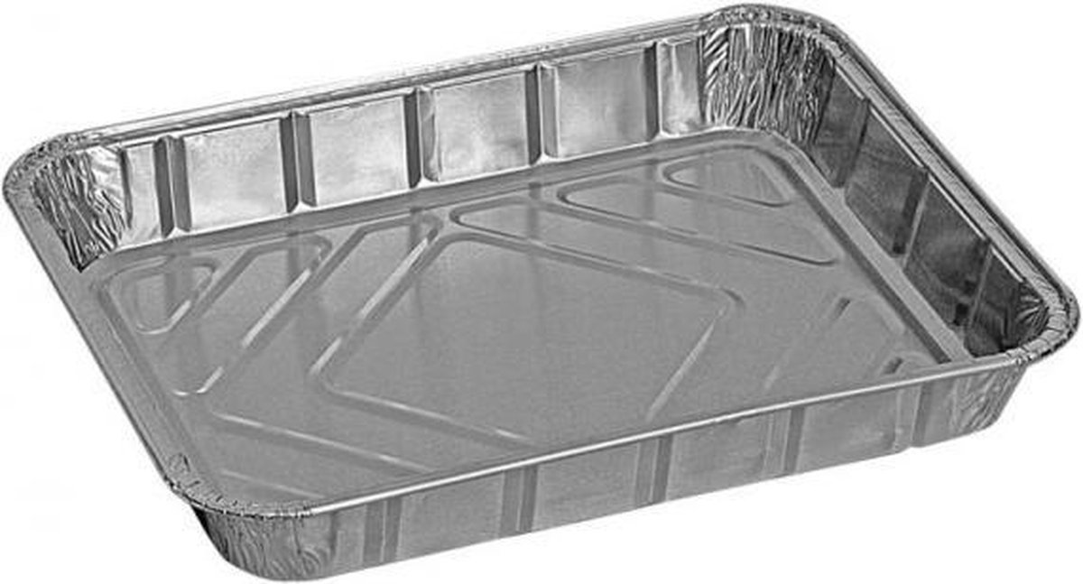 VOORDEELPAK: 5 Pakjes van Aluminium rechthoekige voedsel containers, 2700 ml - verpakking van 5 containers