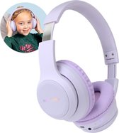 iMoshion Koptelefoon Kinderen Met Met Led Verlichting Bluetooth - Kinder Koptelefoon / Hoofdtelefoon Draadloos Over Ear - Lila