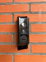 Deurbelbeschermer geschikt voor Eufy E340 - Montage 15° Links - beschermd uw video deurbel - maakt diefstal een stuk moeilijker (anti-diefstal cover hoes nr.61)
