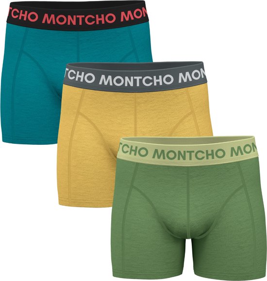 MONTCHO - Dazzle Series - Boxershort Heren - Onderbroeken heren - Boxershorts - Heren ondergoed - 3 Pack - Premium Mix Color Summer - Heren - Maat S