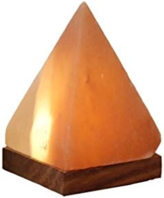 Zoutlamp Himalayazout - Zoutlamp Nachtlampje - Himalaya Zoutlamp - Zoutsteen Lamp - Oranje, ca. 7 x 7 x 11 cm, 2 stuks