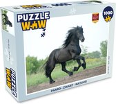 Puzzel Paard - Zwart - Natuur - Legpuzzel - Puzzel 1000 stukjes volwassenen