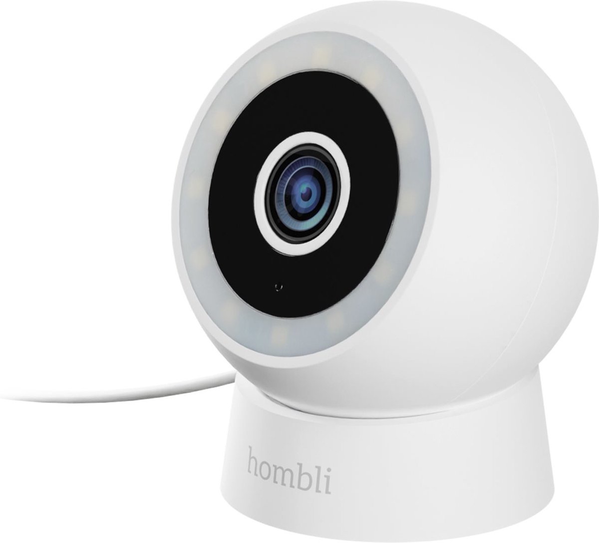 Hombli Compact Model - Beveiligingscamera - Bewakingscamera voor buiten - Nachtzicht Kleur - Bewegingsdetectie - Wit