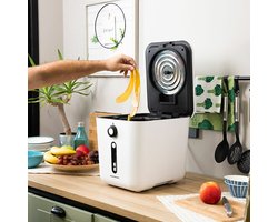 InnovaGoods® 3 liter elektrische keukencomposteerbak, ideale composteerbak voor het recyclen van organisch afval, geurloze zelfreinigende afvalbak, elektrische composteerbak met antiaanbaklaag