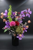 Fleurs sur 12 - Bouquet de soie - Bouquet lumineux - 70 cm de haut - fleurs artificielles
