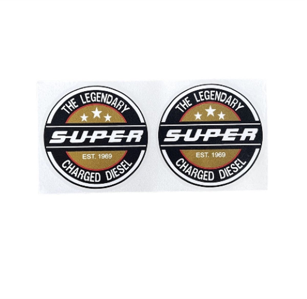Deurtrede sticker set Legendary Diesel Gold