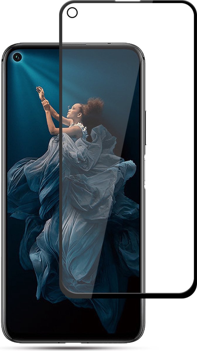 Full Cover Full Glue Glass Screen Protector for Honor 20 / Nova 5T _ Black