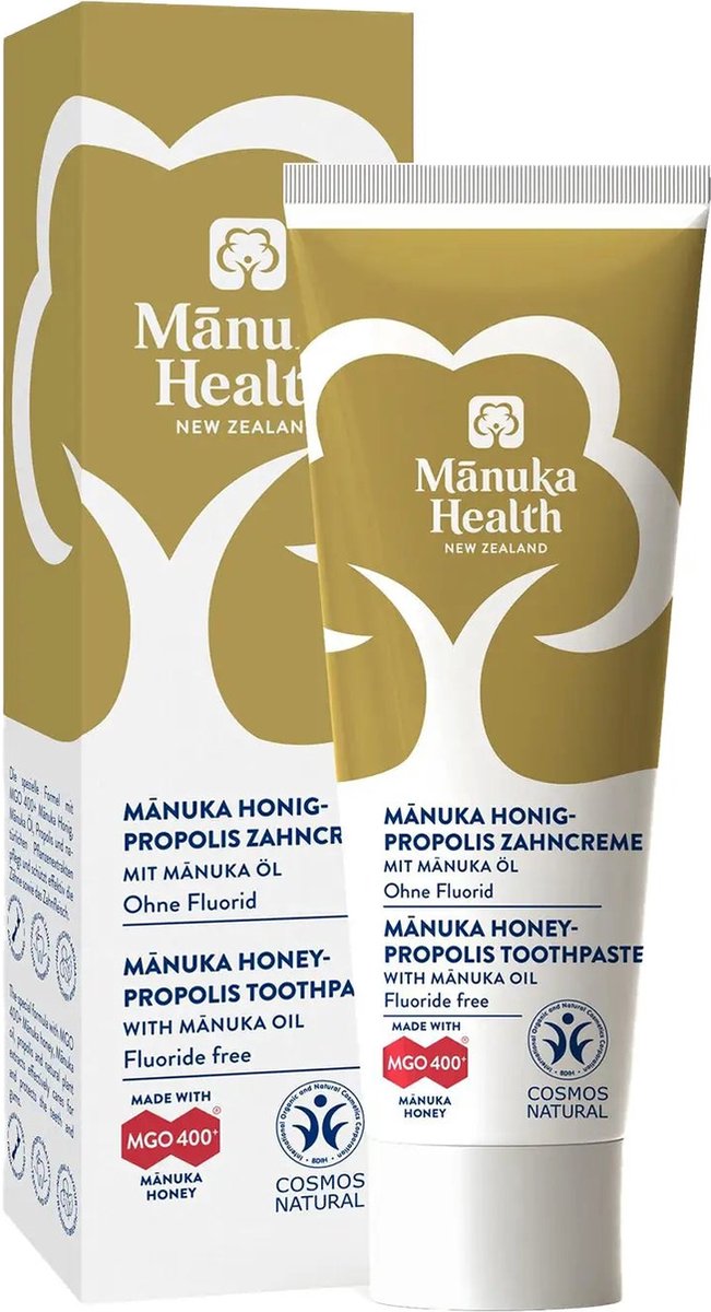 Goedkoopste Manuka MGO 400 tandpasta met manuka olie en propolis 75ml Europa Manuka Health