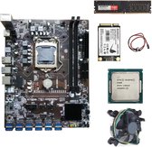 B250-BTC 12 GPU ETH Mining Rig Moederbord + CPU + Koeler + 4G RAM + 128G SSD + 1 jaar garantie