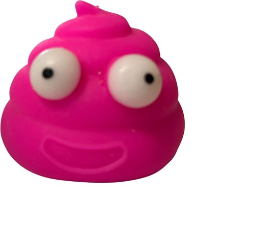 Speelvriendelike Poo Drol Stressbal / Knijpbal / Squishy | Nep Poep | Anti Stress Speelgoed - Roze