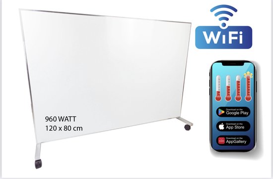 UMBRELLA CF Infrarood Wandverwarming 60x60 Cm 360W Met WiFi Thermostaat