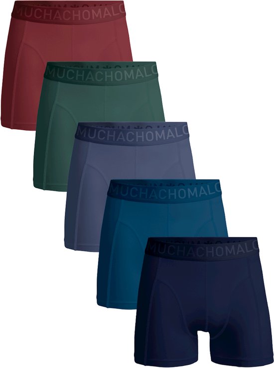 Muchachomalo boxershorts - heren boxers normale (5-pack) - 5-pack Light Cotton Solid - Maat: