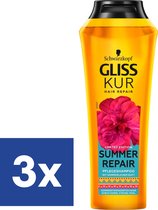 Gliss Kur Summer Repair Shampoo - 3 x 250 ml