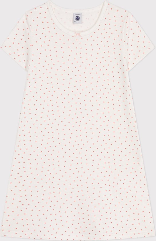 Petit Bateau Katoenen nachthemd met hartje voor kinderen Meisjes Nachthemd - Meerkleurig - Maat 104