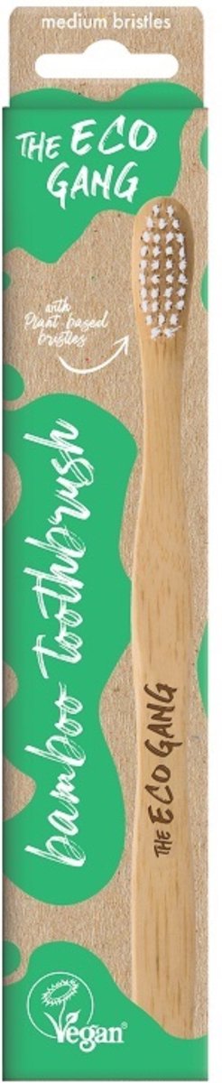 Bamboe tandenborstel - bamboo toothbrush - medium borstel - eco - plantaardig - geen plastic