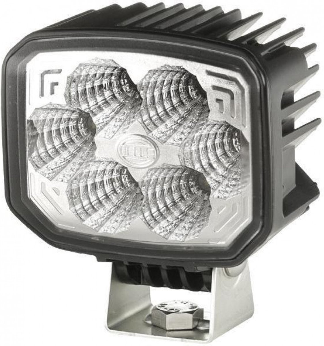 Hella Werklamp Power Beam 1000 compact - 1GA996188511 | Norm: RCM | Lichtbeeld: 100 x 80 mm | Aantal LED's: 6 | Lumen: 1000 lm | Kleurtemperatuur: 6500 K | Volt: 24 V