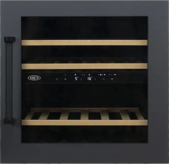 Boretti MLWC60AN Wijnklimaatkast inbouw 60cm, 2 zones, 28 - Boretti - €895,00