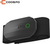 Coospo- Hartslagmeter - Sensor - Met Bluetooth - Borstband - Met Apps - Zwart