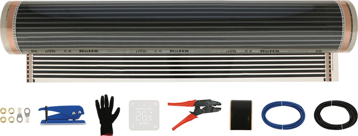 Livn Infrarood Verwarming Vloerverwarming Basic Set 5m2 - Compleet doe-het-zelf pakket - Bedienbaar via App