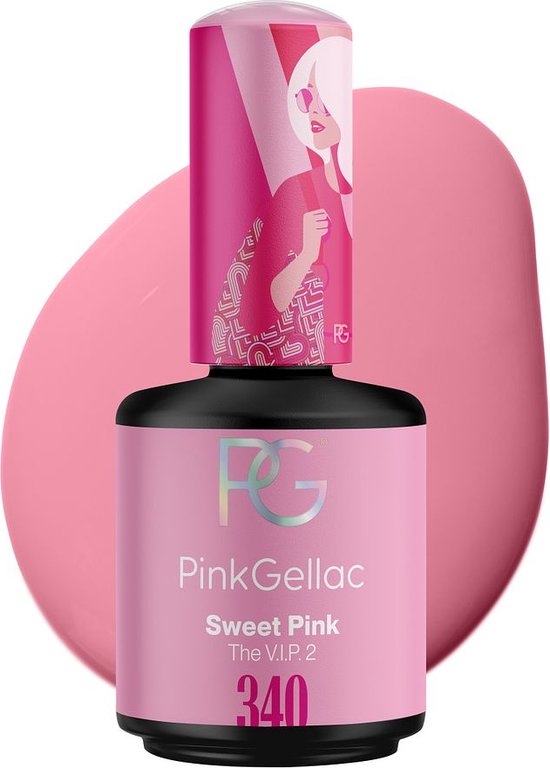 Pink Gellac Sweet Pink Gellak Nagellak 15ml - Glanzend Roze Gel Lak -  Gelnagels... | bol
