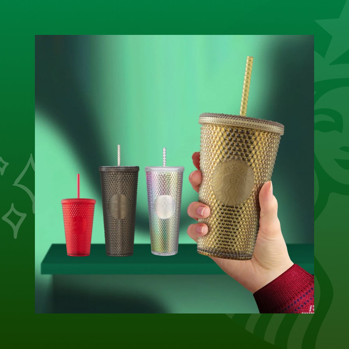 Starbucks Cup - 5x Gobelet - Gobelets de Noël - Avec paille et couvercle -  Gobelet à