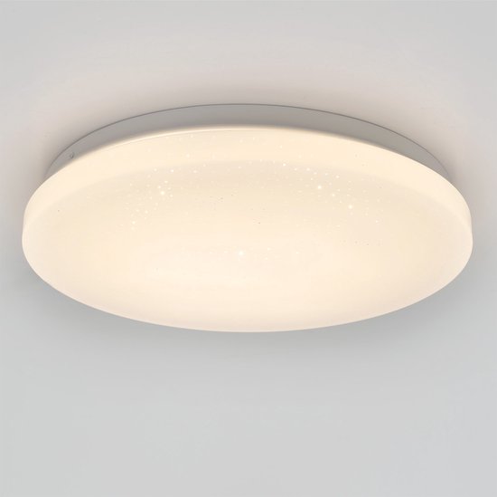 EGLO Pogliola-E Plafondlamp - Wandlamp - LED - Ø 26 cm - Wit - Sterren - Glinsterend