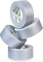 duct tape universeel duct tape zilver - 48 mm x 50 m - extra sterke duct tape voor universeel gebruik (4 Rolle - 1600 Gramm)